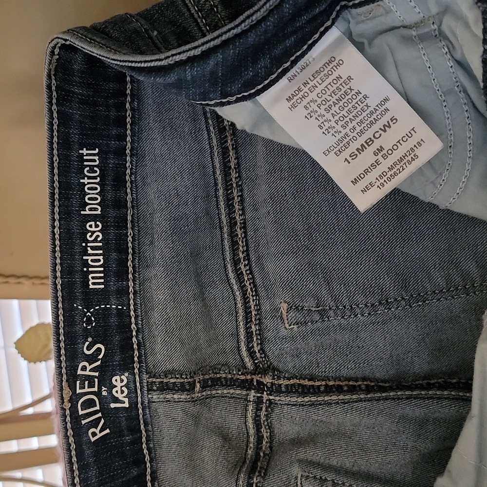 LEE Riders Midrise bootcut jeans size 6m - Picture 8 of 13